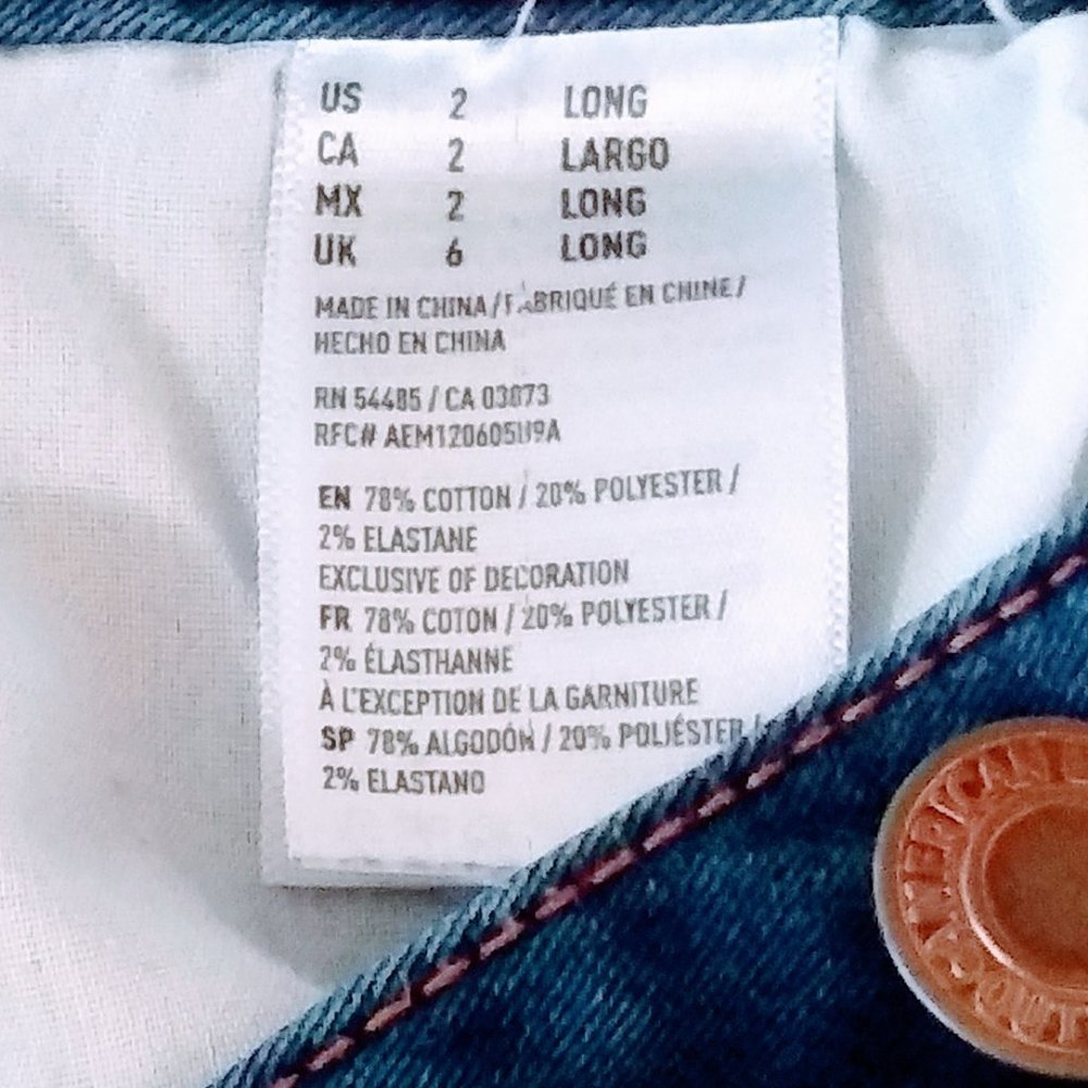 American Eagle Super Skinny Denim Jeggings Jeans size 2 - Picture 11 of 11